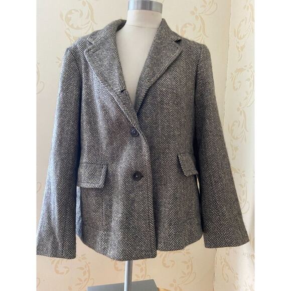 Jil Sander Houndstooth Cashmere Blend Jacket - Picture 1 of 4